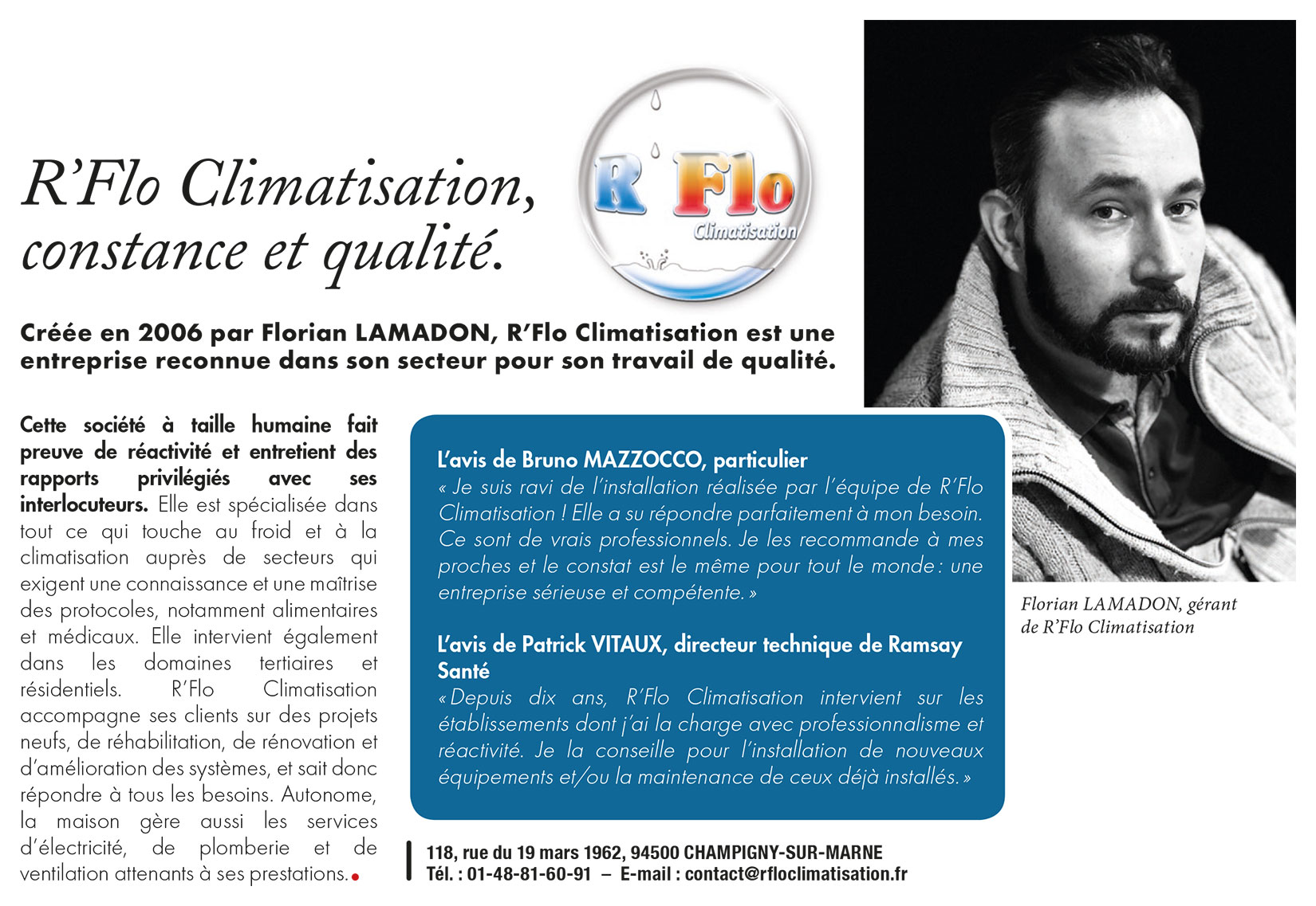 R'Flo Climatisation dans la presse